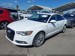 2014 Audi A6 3.0t Premium Plus White vin: WAUFGAFC7EN015518