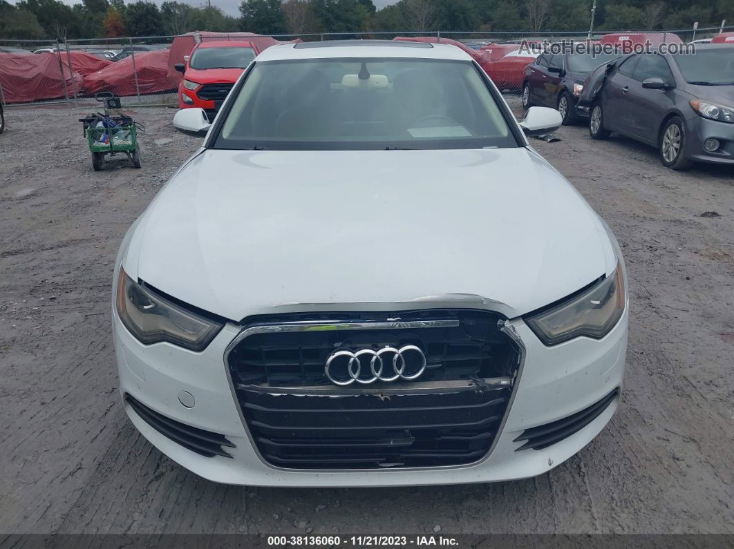 2014 Audi A6 3.0t Premium Plus Белый vin: WAUFGAFC7EN034117