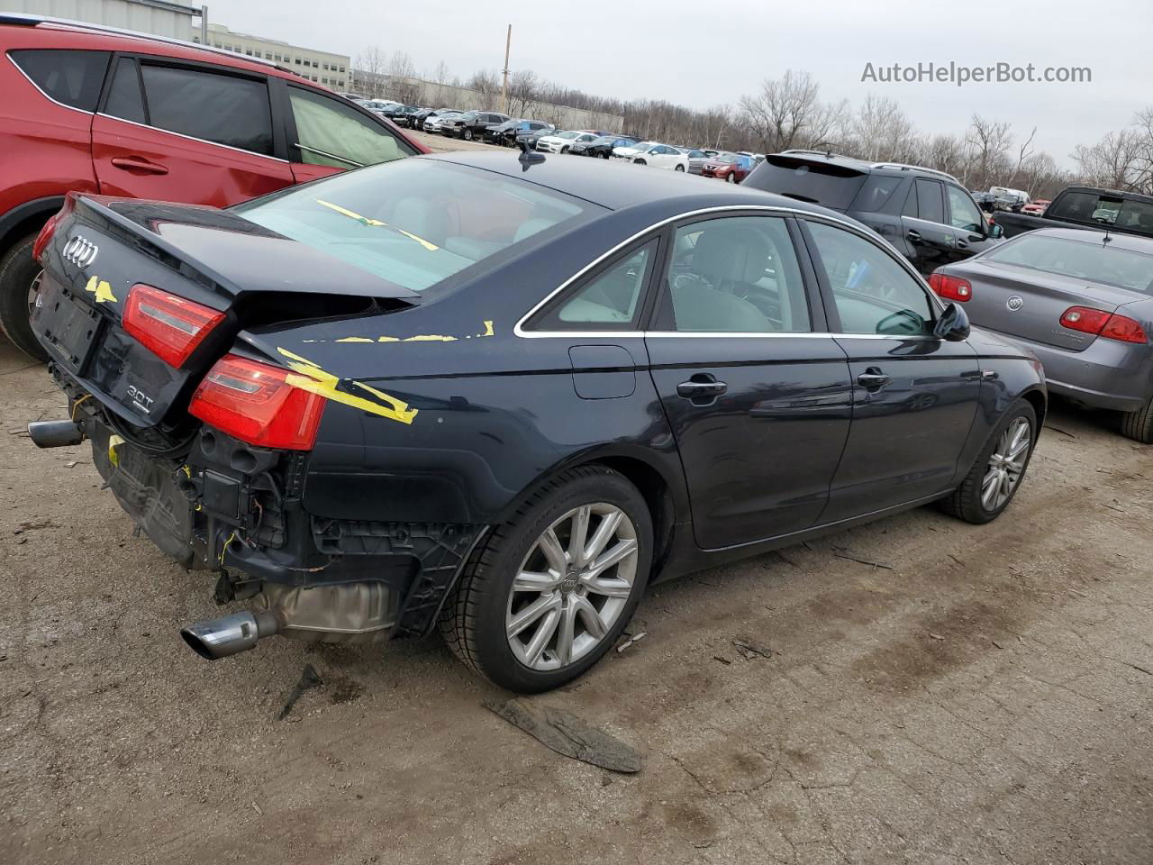 2014 Audi A6 Premium Plus Угольный vin: WAUFGAFC7EN065061