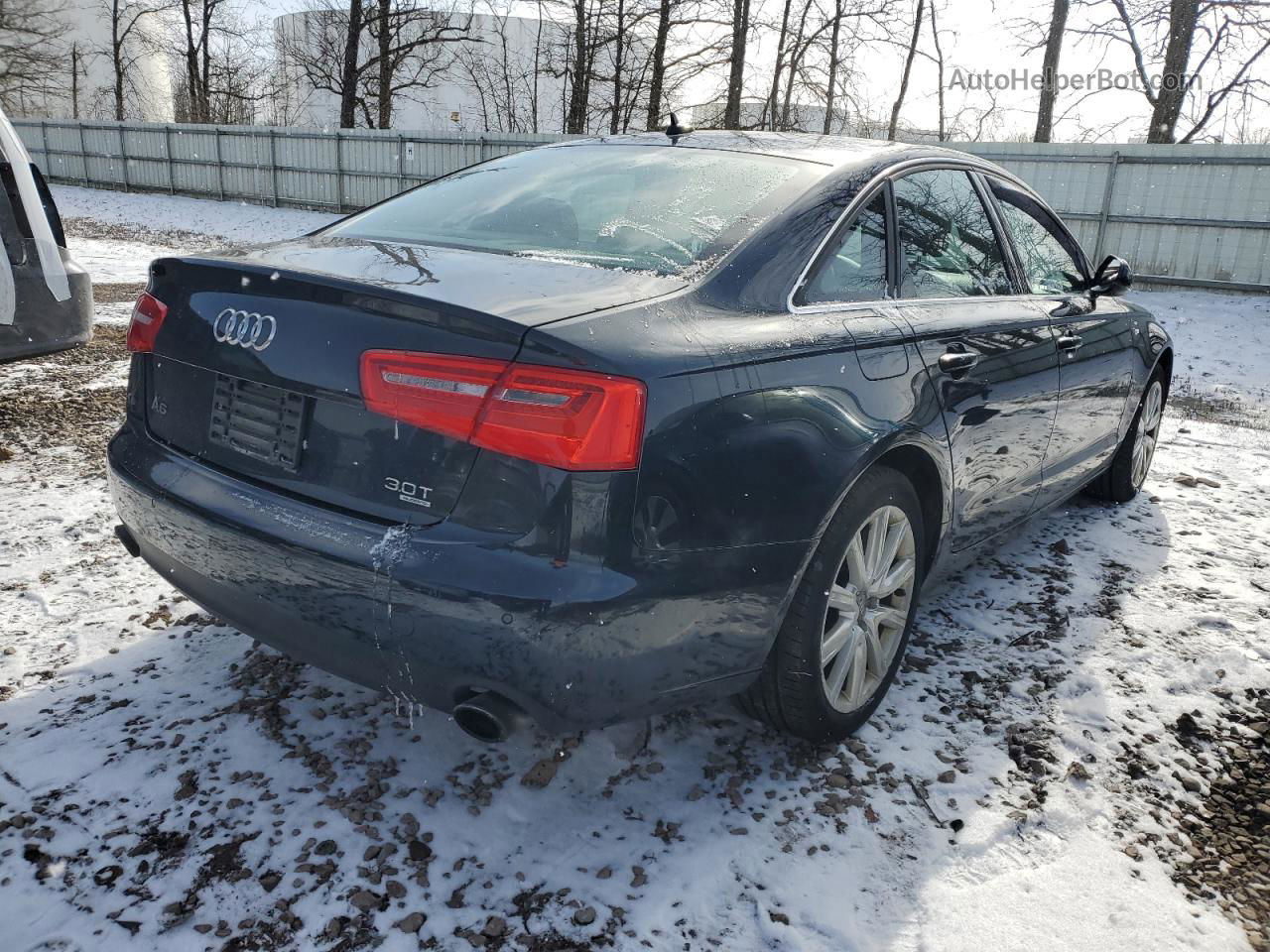 2014 Audi A6 Premium Plus Blue vin: WAUFGAFC7EN070812