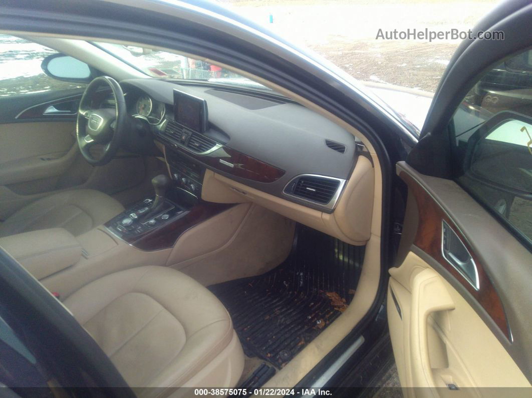 2014 Audi A6 3.0t Premium Plus Dark Blue vin: WAUFGAFC7EN095354