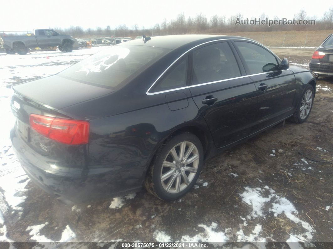 2014 Audi A6 3.0t Premium Plus Dark Blue vin: WAUFGAFC7EN095354