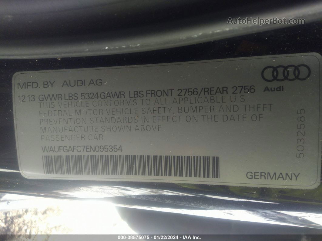 2014 Audi A6 3.0t Premium Plus Dark Blue vin: WAUFGAFC7EN095354