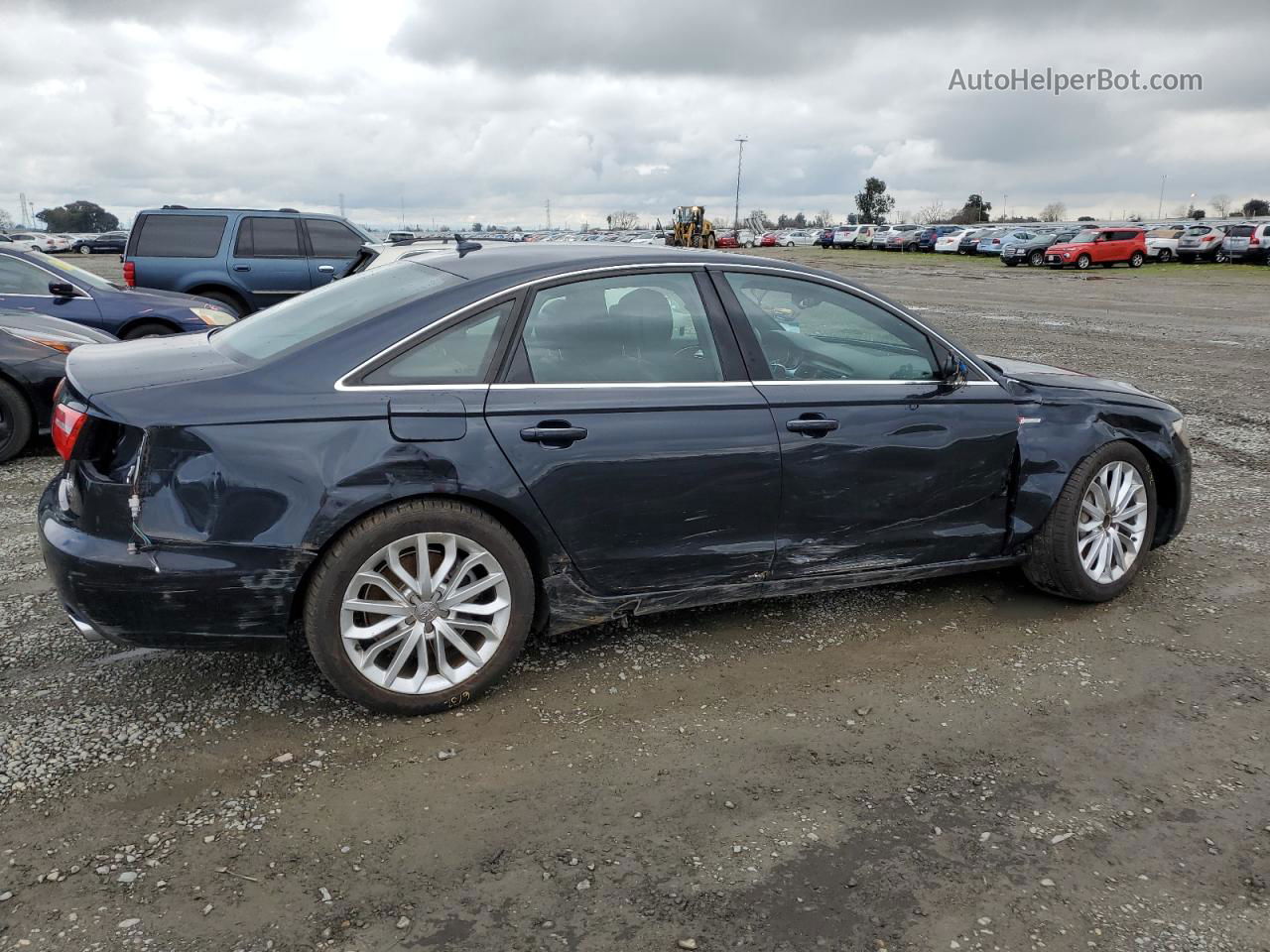 2014 Audi A6 Premium Plus Blue vin: WAUFGAFC7EN133312