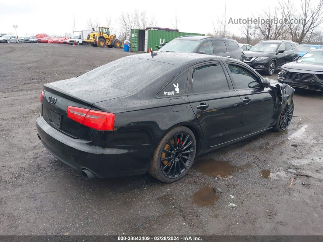 2014 Audi A6 3.0t Premium Plus Black vin: WAUFGAFC7EN134766