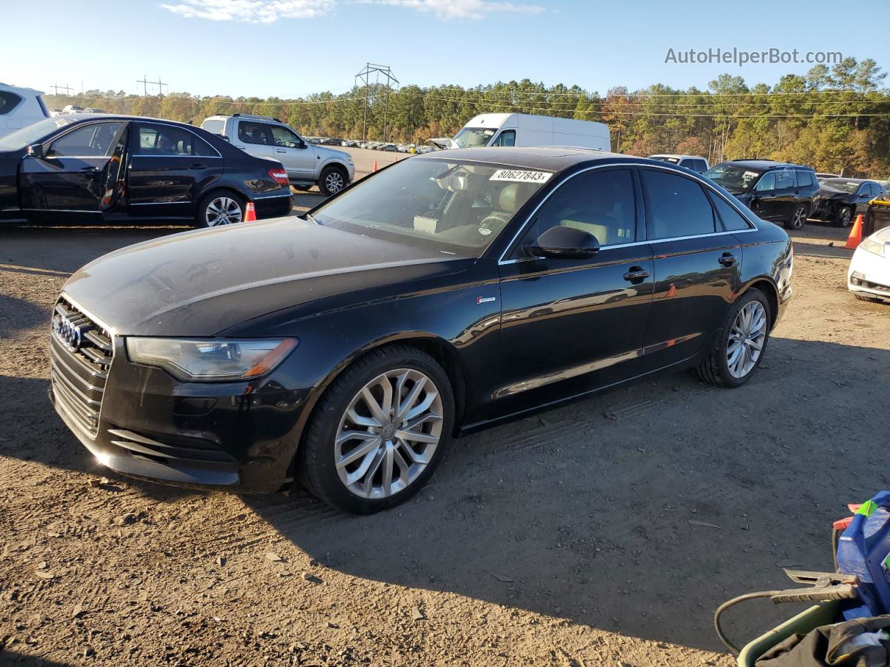 2014 Audi A6 Premium Plus Черный vin: WAUFGAFC7EN150711