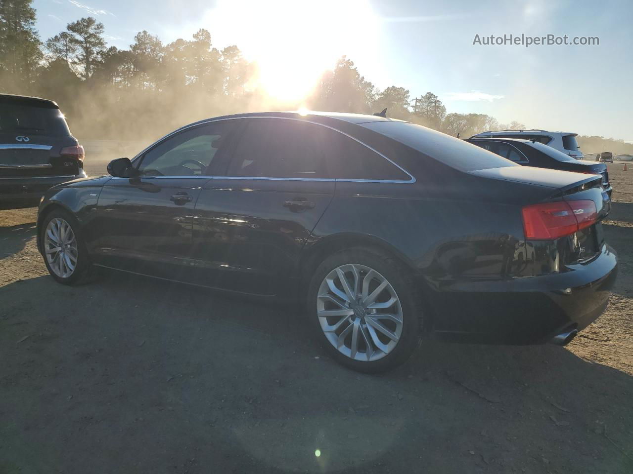 2014 Audi A6 Premium Plus Black vin: WAUFGAFC7EN150711