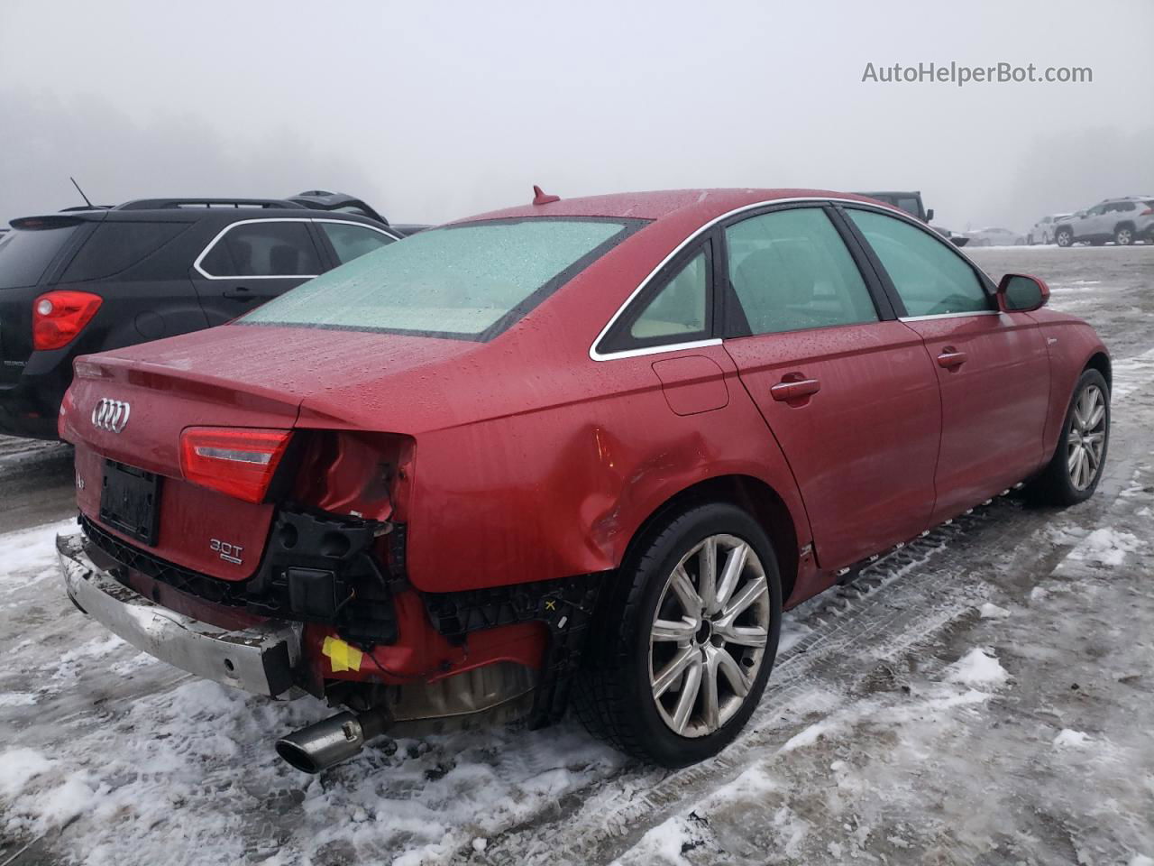 2014 Audi A6 Premium Plus Red vin: WAUFGAFC8EN074660