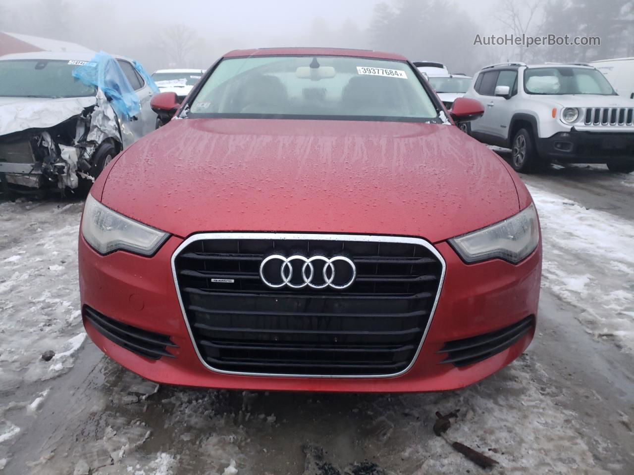 2014 Audi A6 Premium Plus Red vin: WAUFGAFC8EN074660