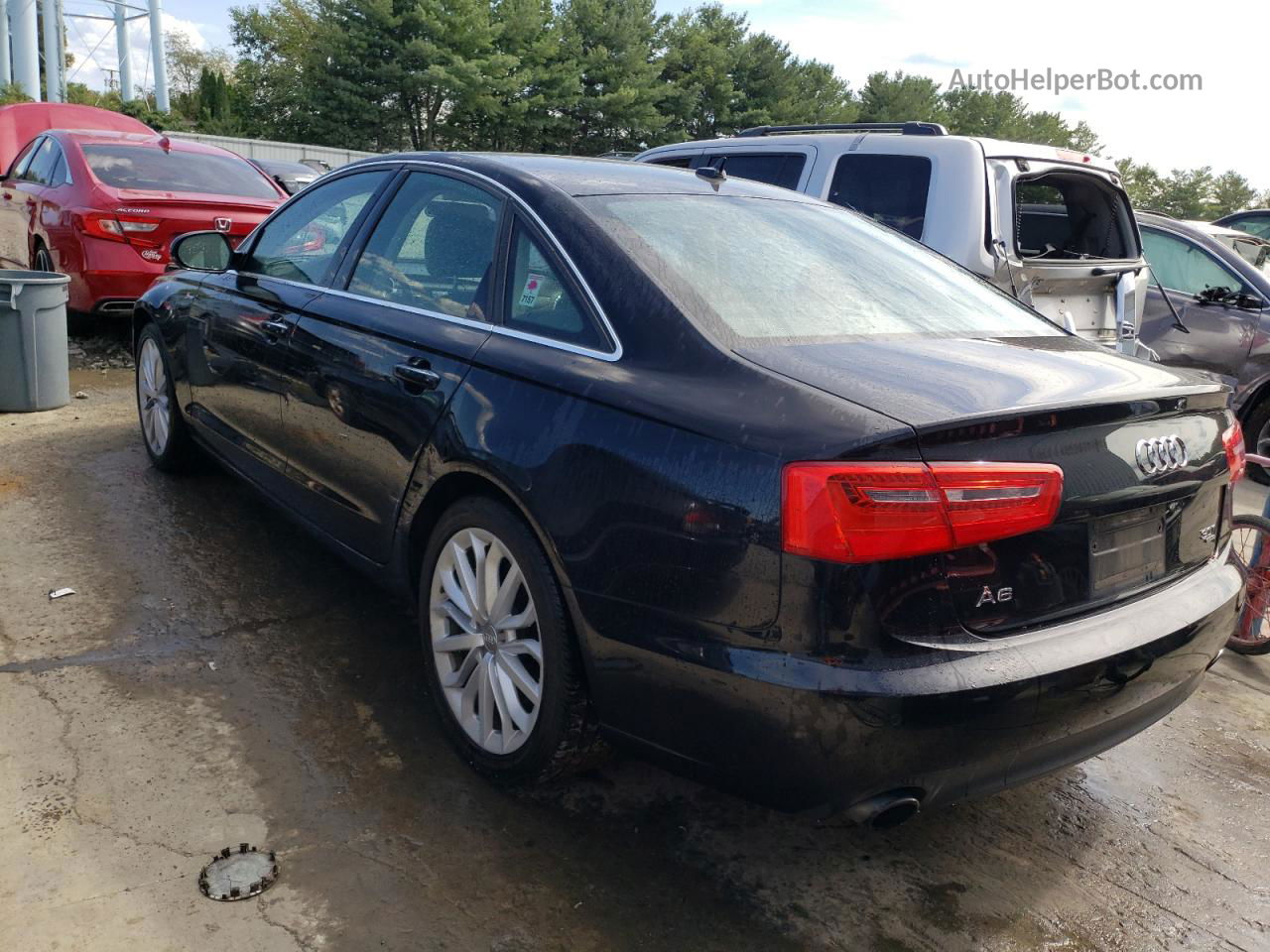 2014 Audi A6 Premium Plus Черный vin: WAUFGAFC8EN095167