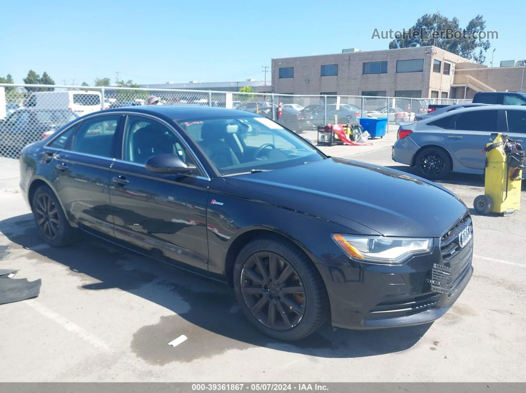 2014 Audi A6 3.0t Premium Plus Black vin: WAUFGAFC9EN106466