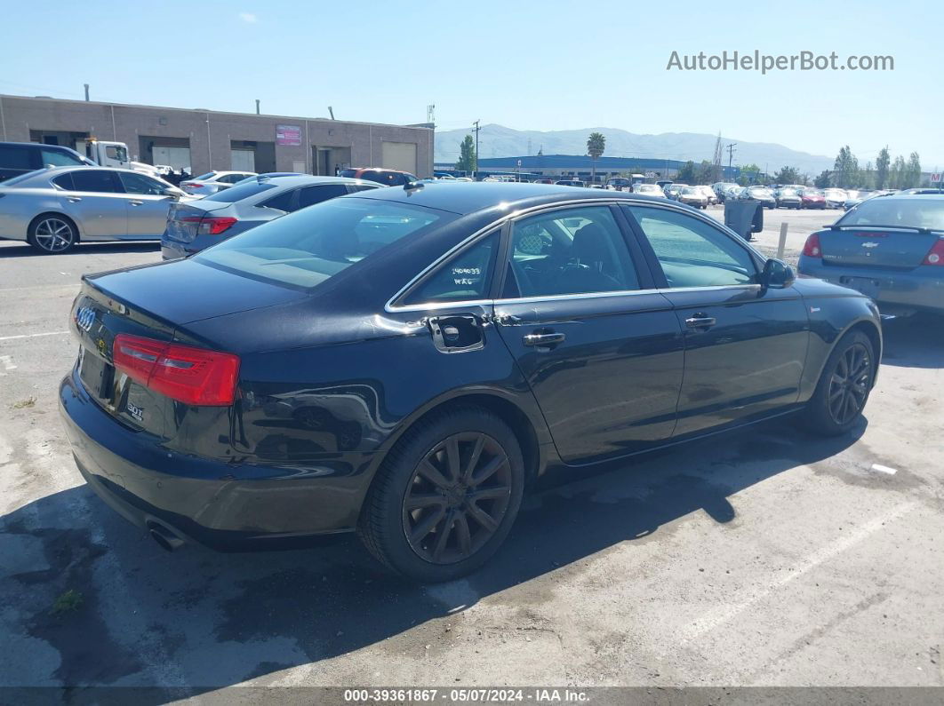 2014 Audi A6 3.0t Premium Plus Black vin: WAUFGAFC9EN106466