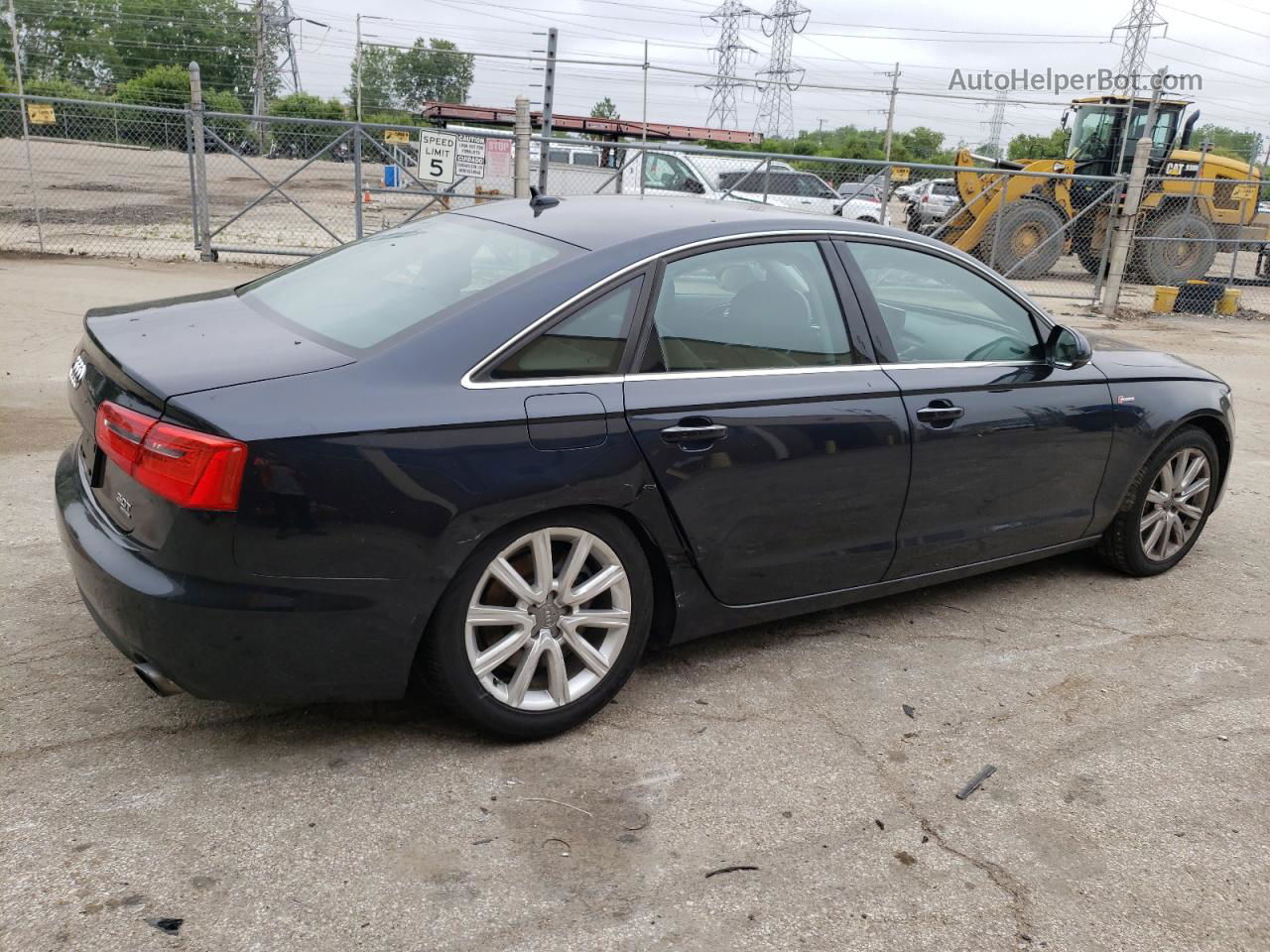 2014 Audi A6 Premium Plus Blue vin: WAUFGAFCXEN030742