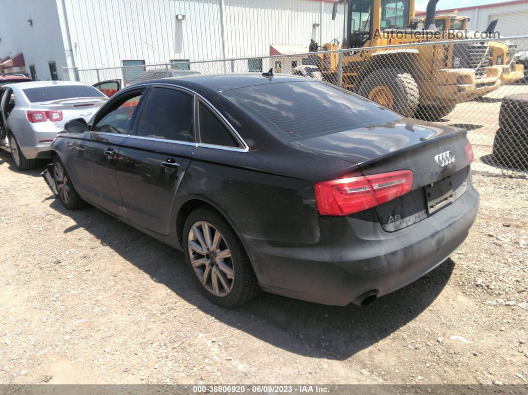 2014 Audi A6 3.0t Premium Plus Black vin: WAUFGAFCXEN042485