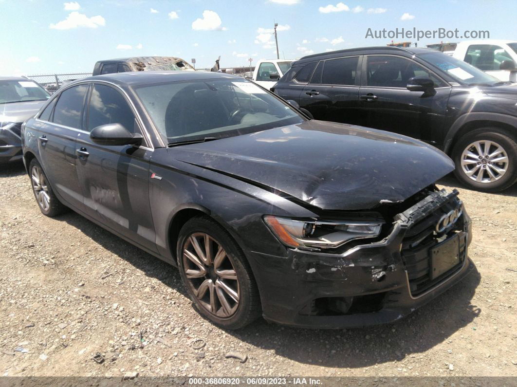 2014 Audi A6 3.0t Premium Plus Black vin: WAUFGAFCXEN042485