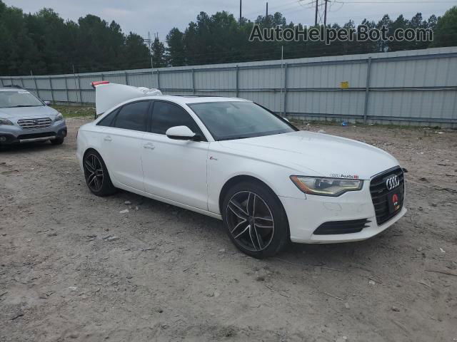 2014 Audi A6 Premium Plus Белый vin: WAUFGAFCXEN093498