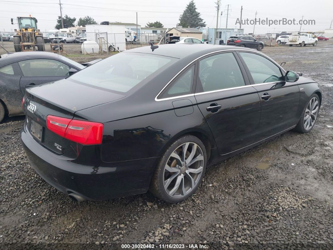 2014 Audi A6 3.0t Premium Plus Black vin: WAUFGAFCXEN096854