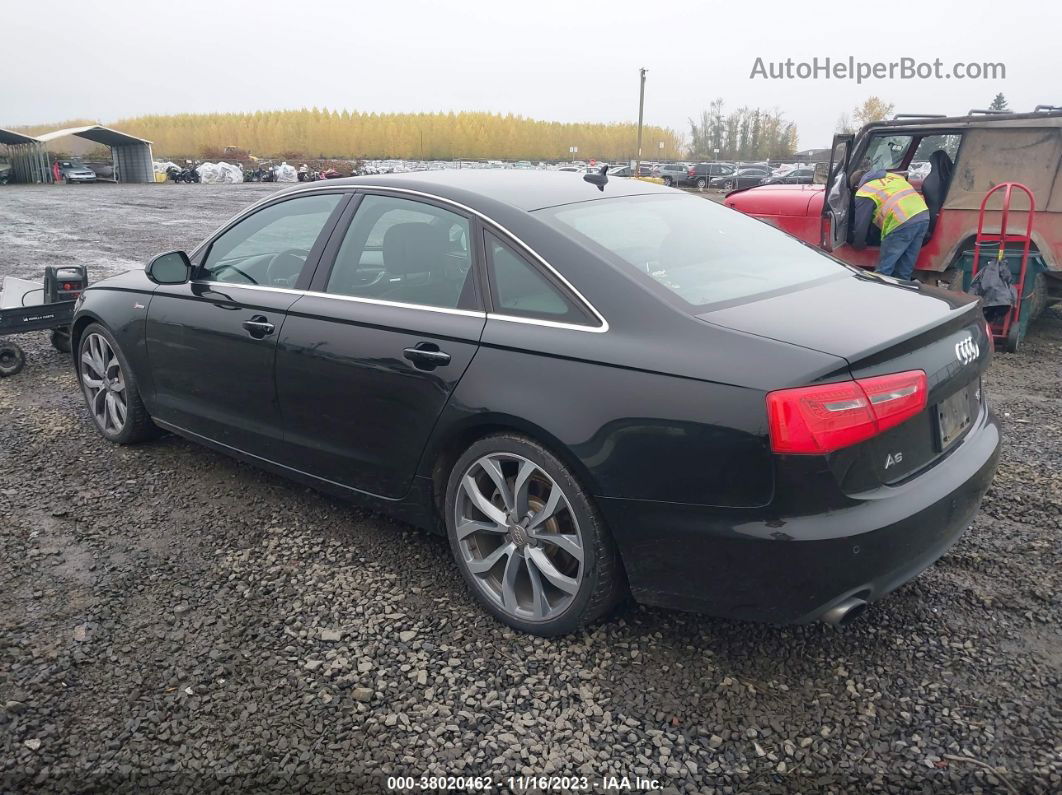 2014 Audi A6 3.0t Premium Plus Black vin: WAUFGAFCXEN096854