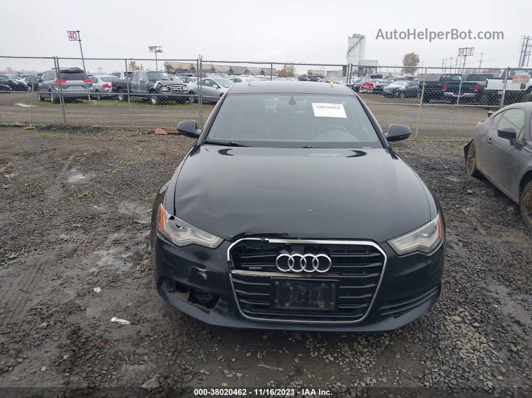 2014 Audi A6 3.0t Premium Plus Black vin: WAUFGAFCXEN096854