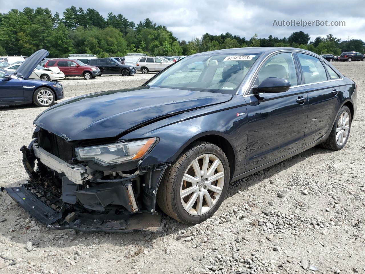 2014 Audi A6 Premium Plus Gray vin: WAUFGAFCXEN114382