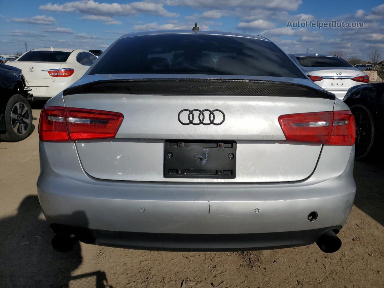 2014 Audi A6 Premium Plus Silver vin: WAUFGAFCXEN132431