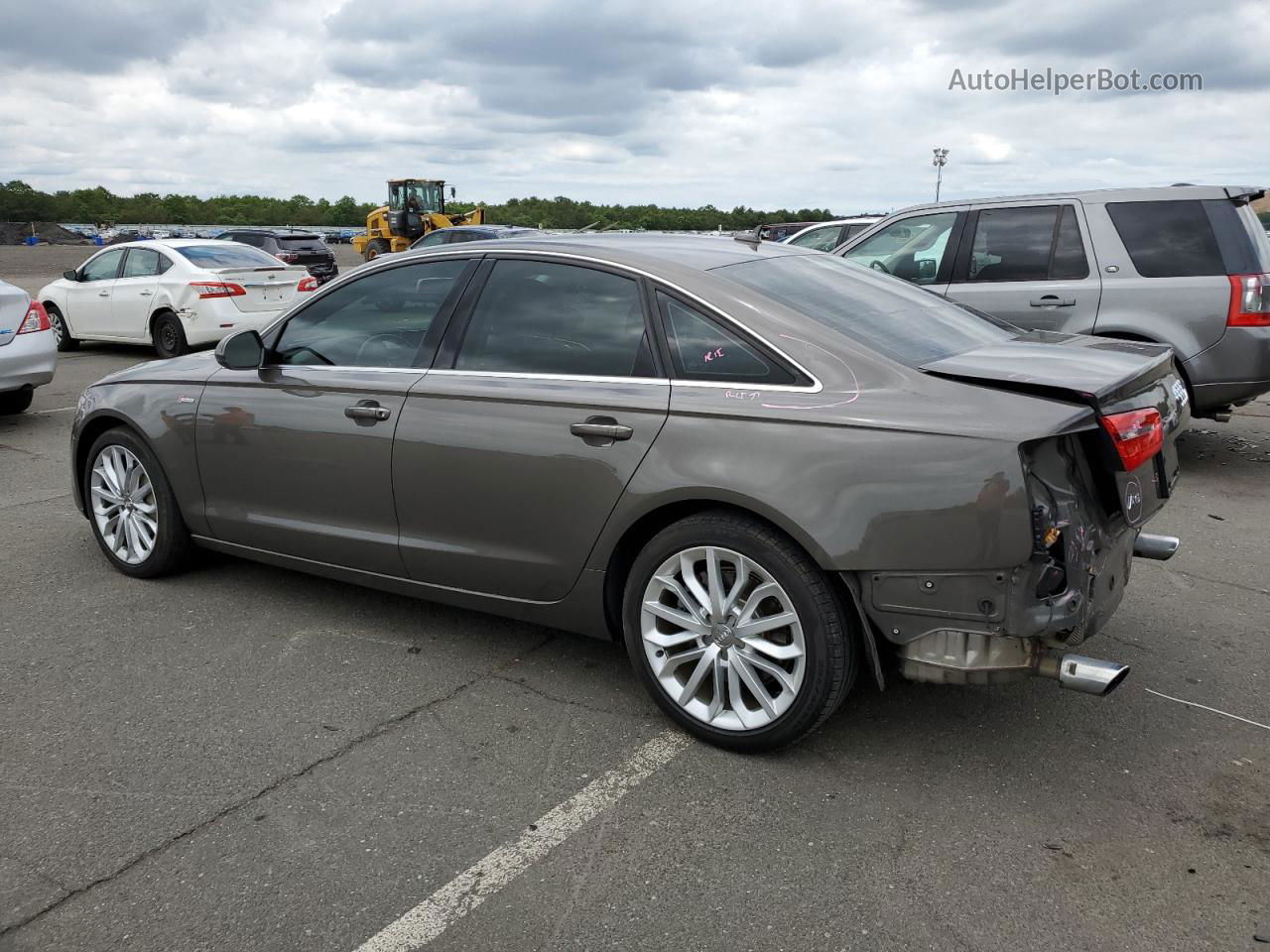 2014 Audi A6 Premium Plus Brown vin: WAUFGAFCXEN154624