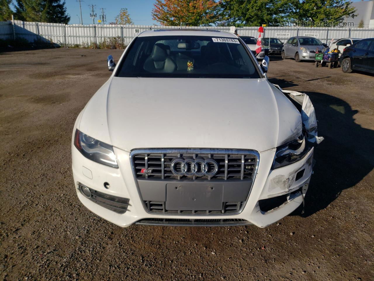 2012 Audi S4 Premium Белый vin: WAUFGCFL4CA009286