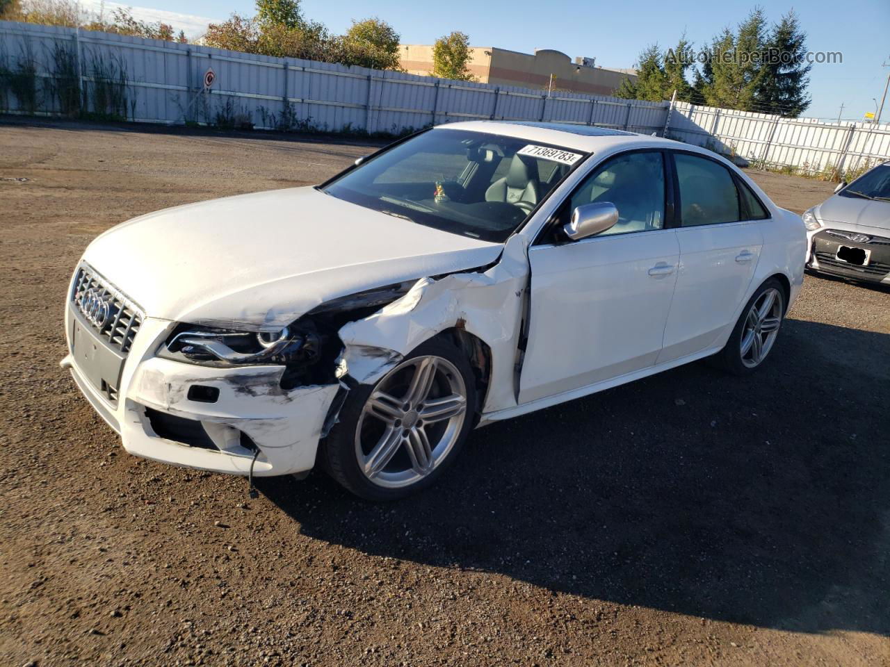 2012 Audi S4 Premium White vin: WAUFGCFL4CA009286