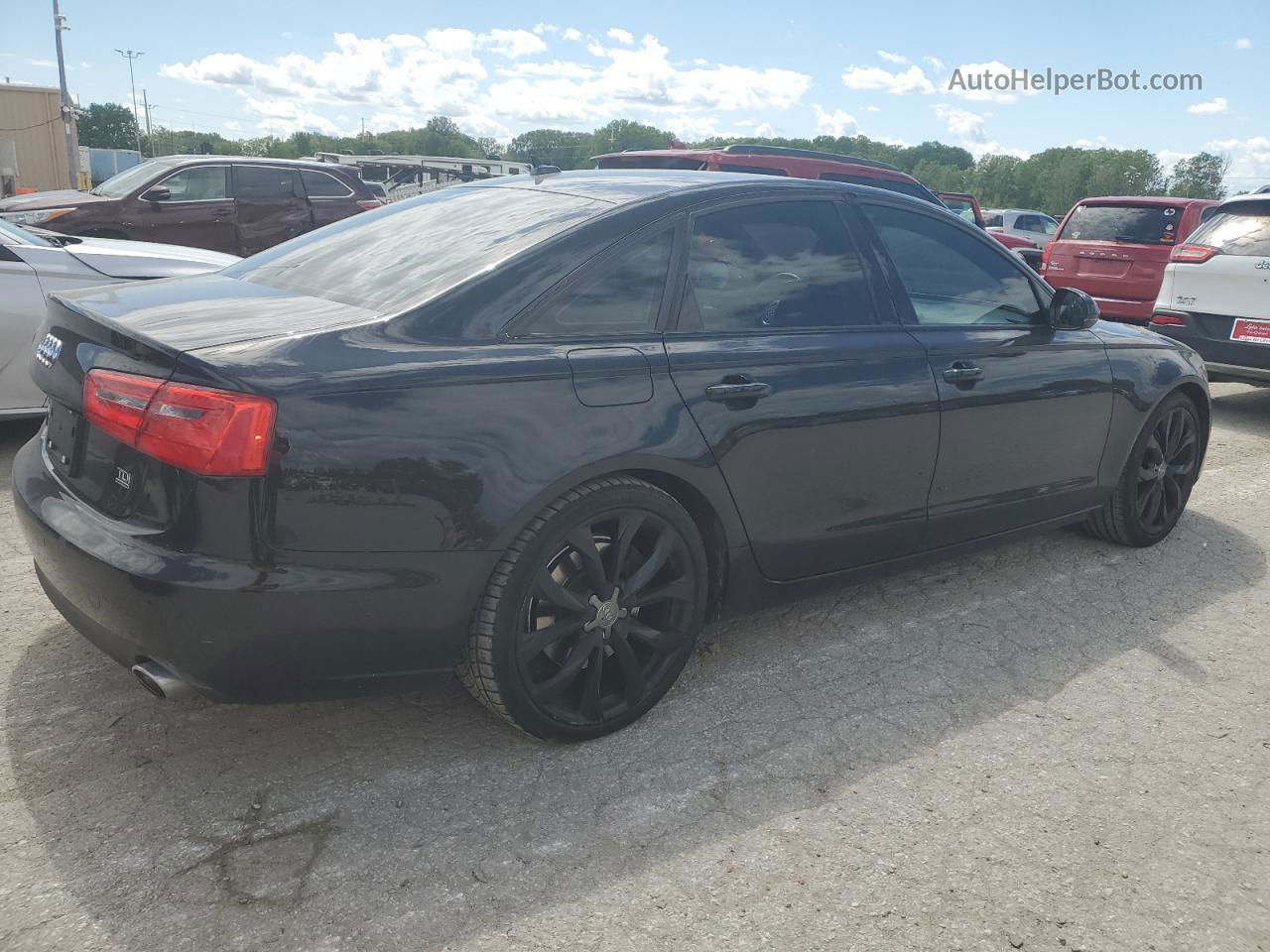 2014 Audi A6 Premium Plus Black vin: WAUFMAFC5EN117831