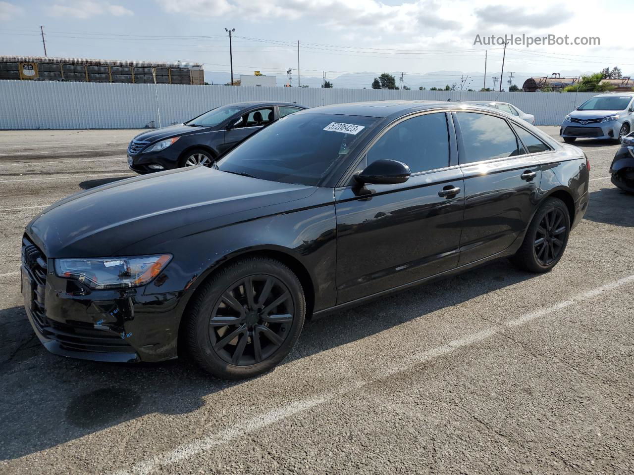 2014 Audi A6 Premium Plus Black vin: WAUFMAFC7EN011090