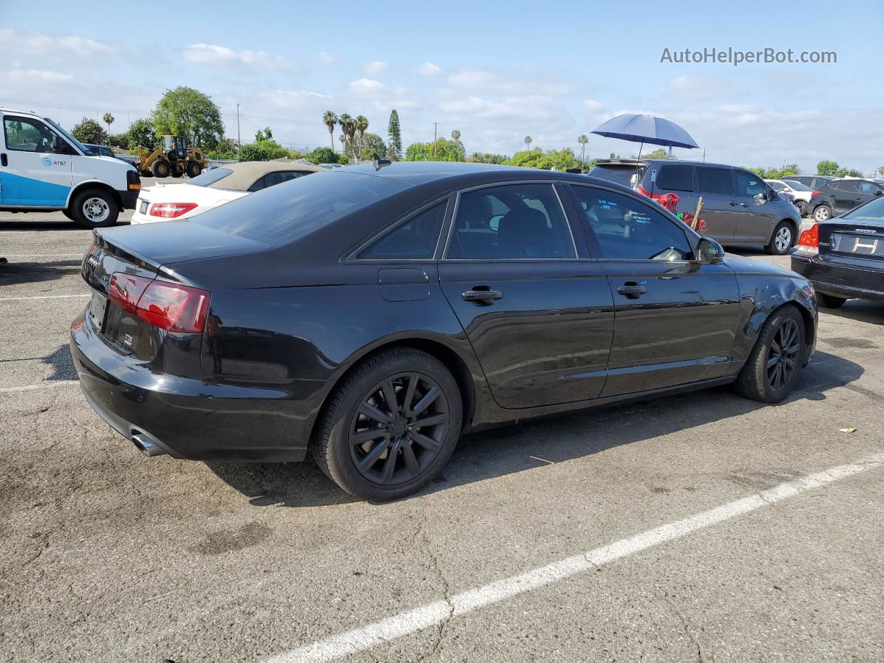 2014 Audi A6 Premium Plus Black vin: WAUFMAFC7EN011090