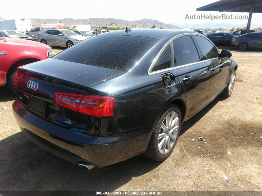 2014 Audi A6 3.0l Tdi Premium Plus Black vin: WAUFMAFC8EN049931