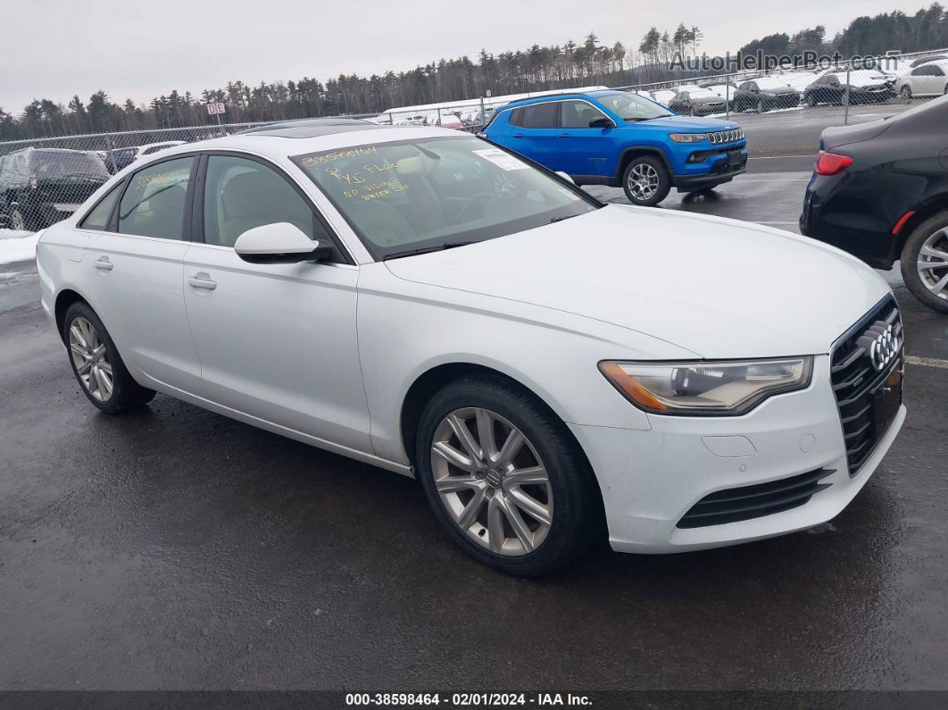 2014 Audi A6 3.0 Tdi Premium Plus White vin: WAUFMAFC9EN101406