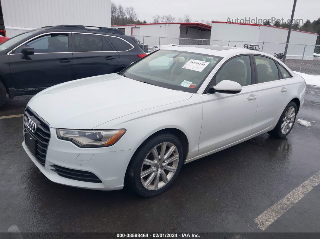 2014 Audi A6 3.0 Tdi Premium Plus White vin: WAUFMAFC9EN101406