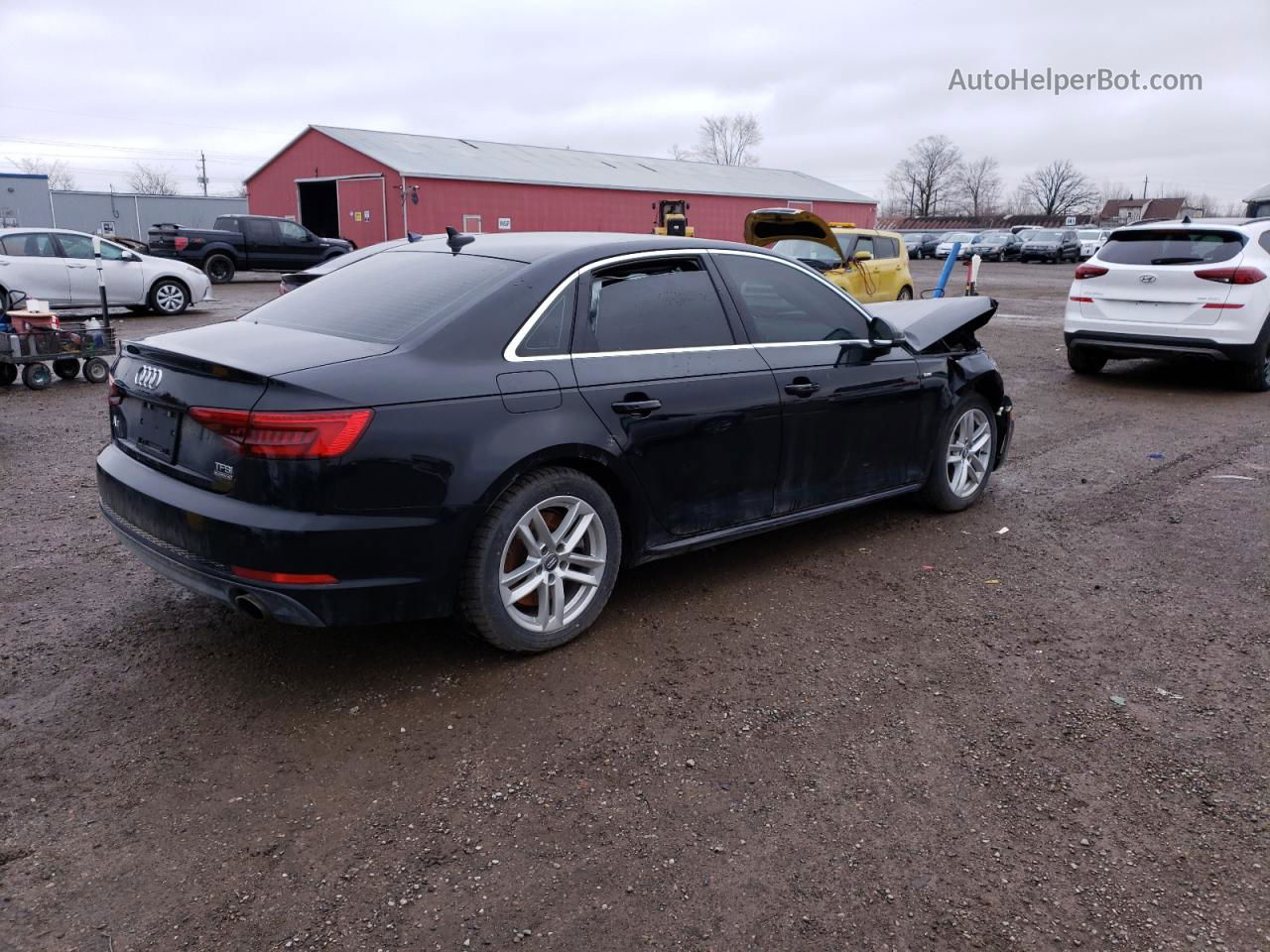 2017 Audi A4 Prestige Черный vin: WAUFNAF40HN043471