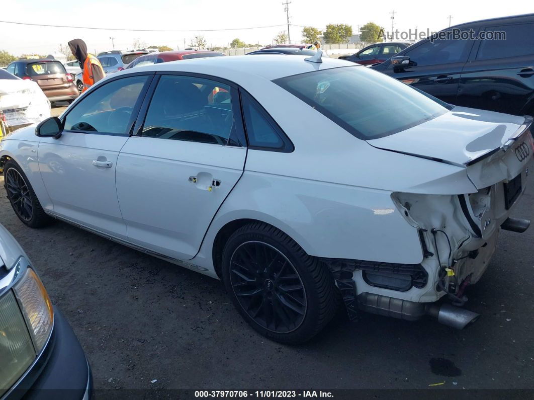 2018 Audi A4 2.0t Premium White vin: WAUFNAF41JN014535