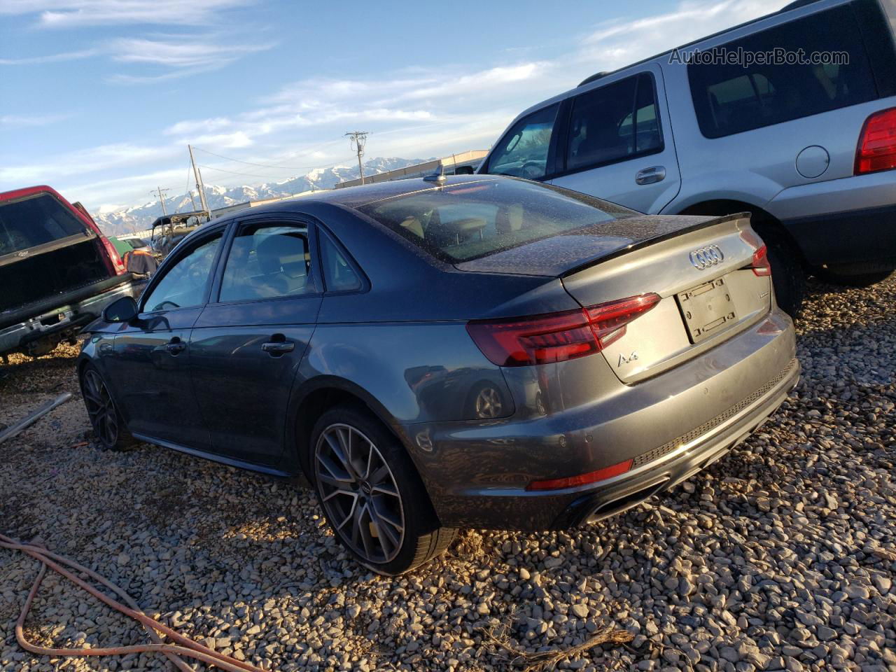 2019 Audi A4 Prestige Gray vin: WAUFNAF41KA062643