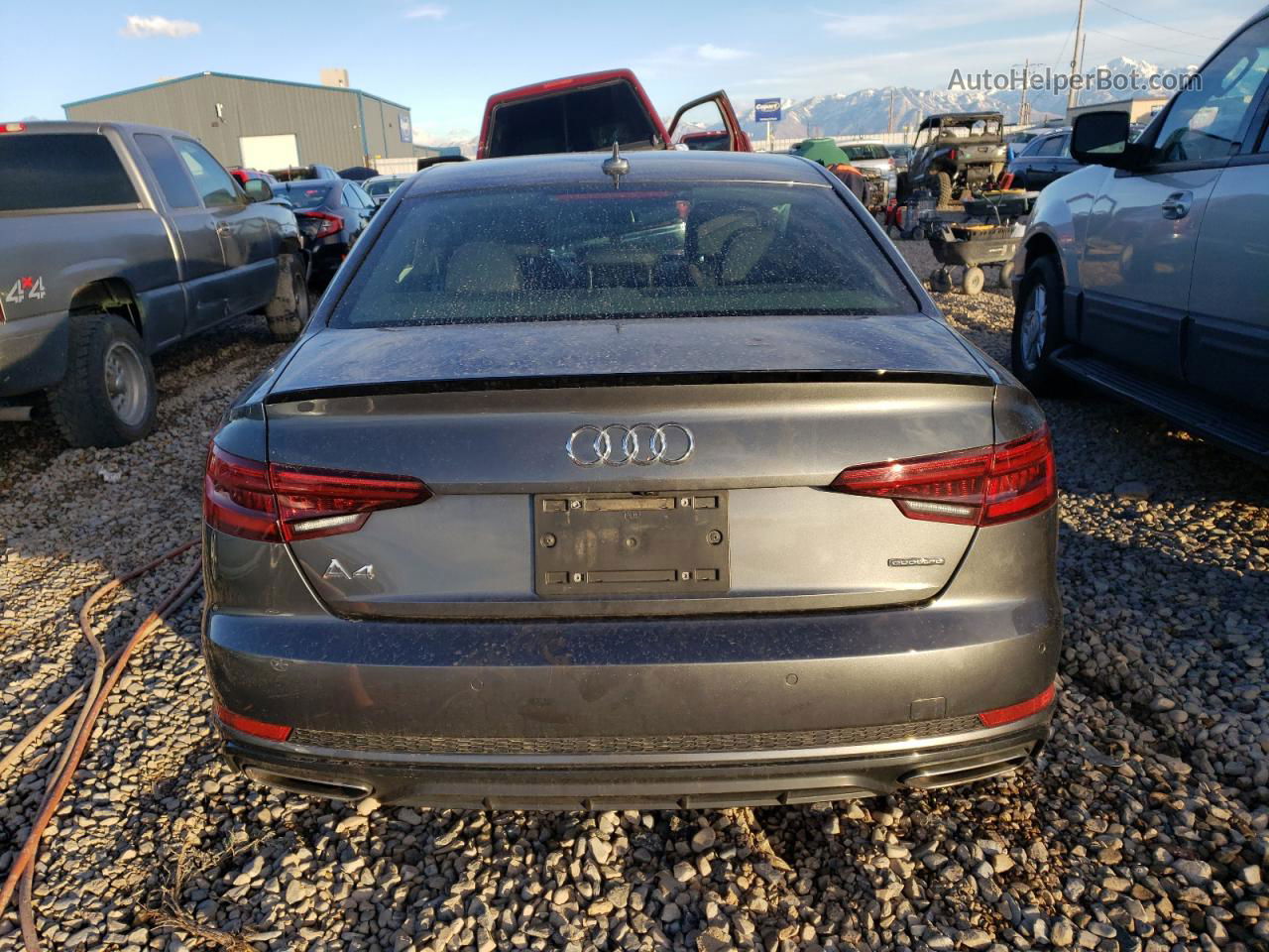 2019 Audi A4 Prestige Gray vin: WAUFNAF41KA062643