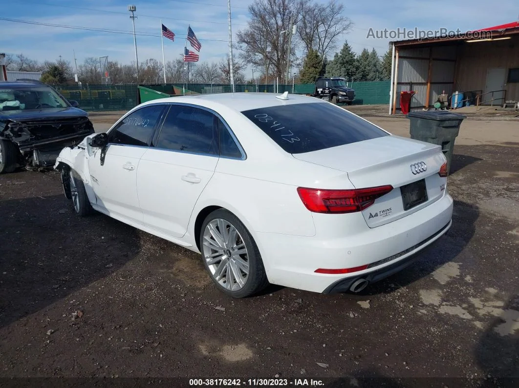 2017 Audi A4 2.0t Premium White vin: WAUFNAF42HN034173