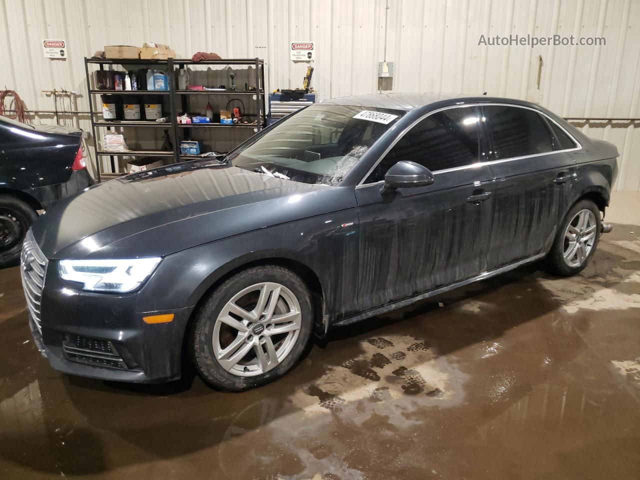 2017 Audi A4 Prestige Gray vin: WAUFNAF42HN036909