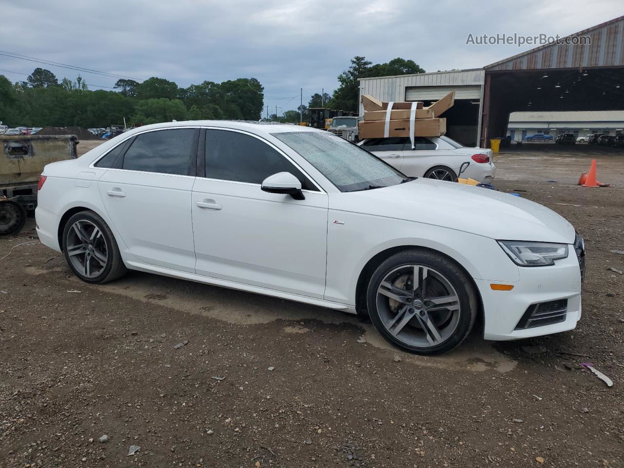 2017 Audi A4 Prestige White vin: WAUFNAF43HN031752