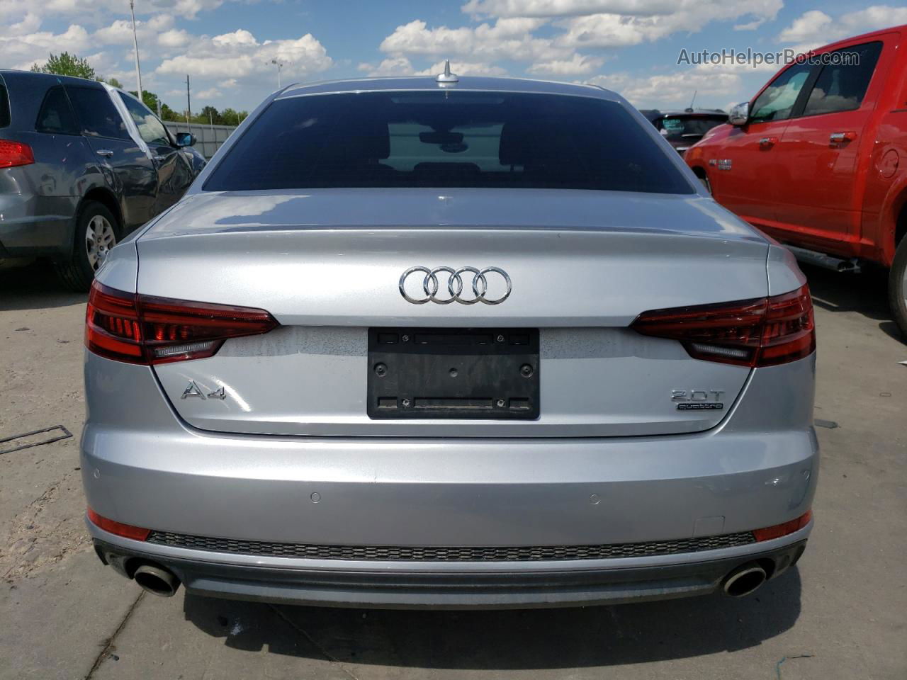 2018 Audi A4 Prestige Silver vin: WAUFNAF43JA121769