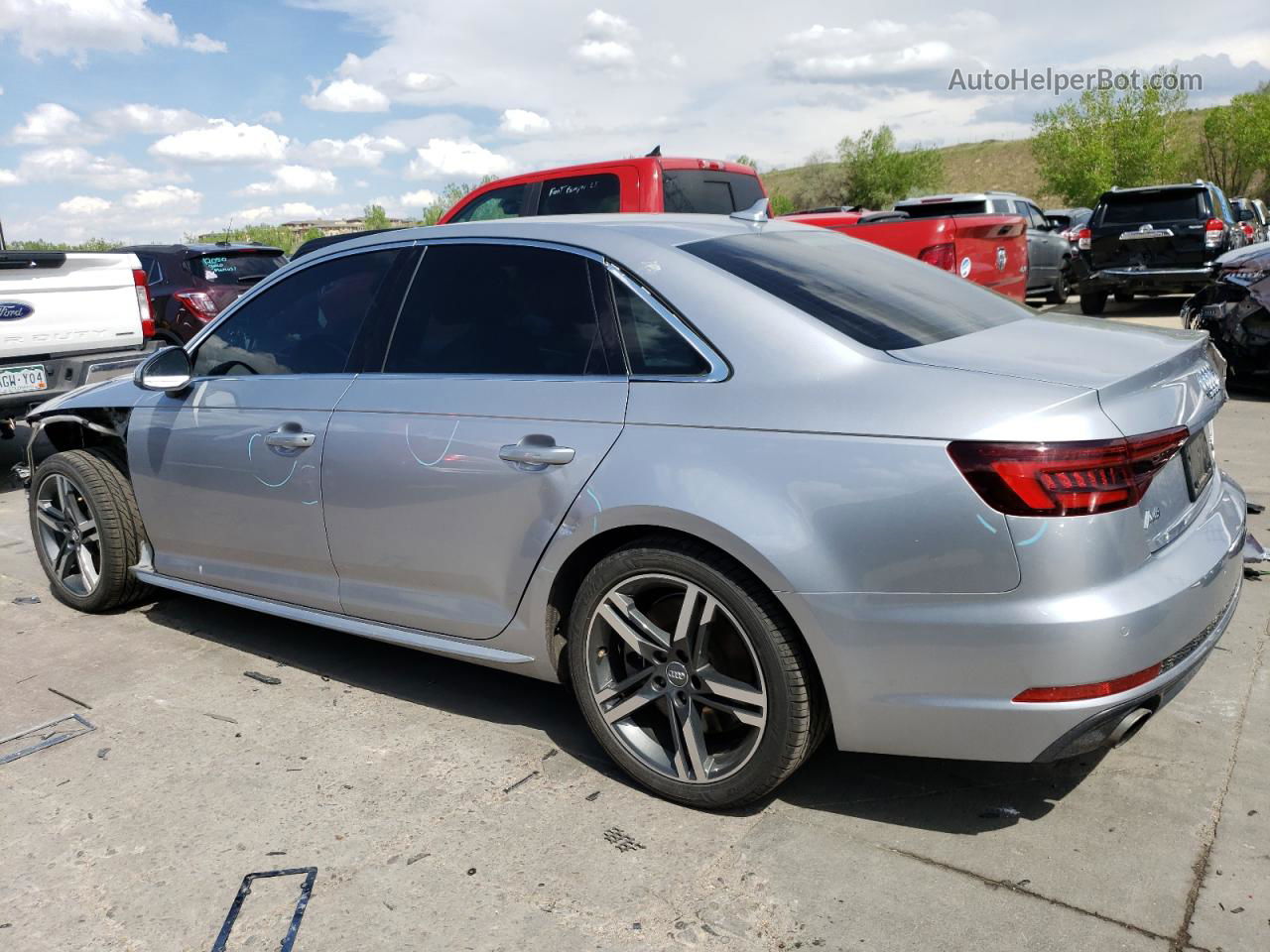 2018 Audi A4 Prestige Silver vin: WAUFNAF43JA121769