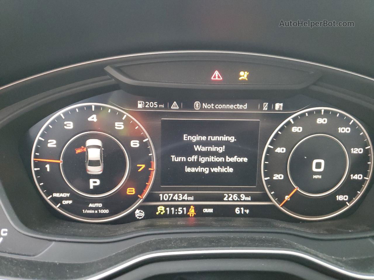 2017 Audi A4 Prestige Синий vin: WAUFNAF44HN027807