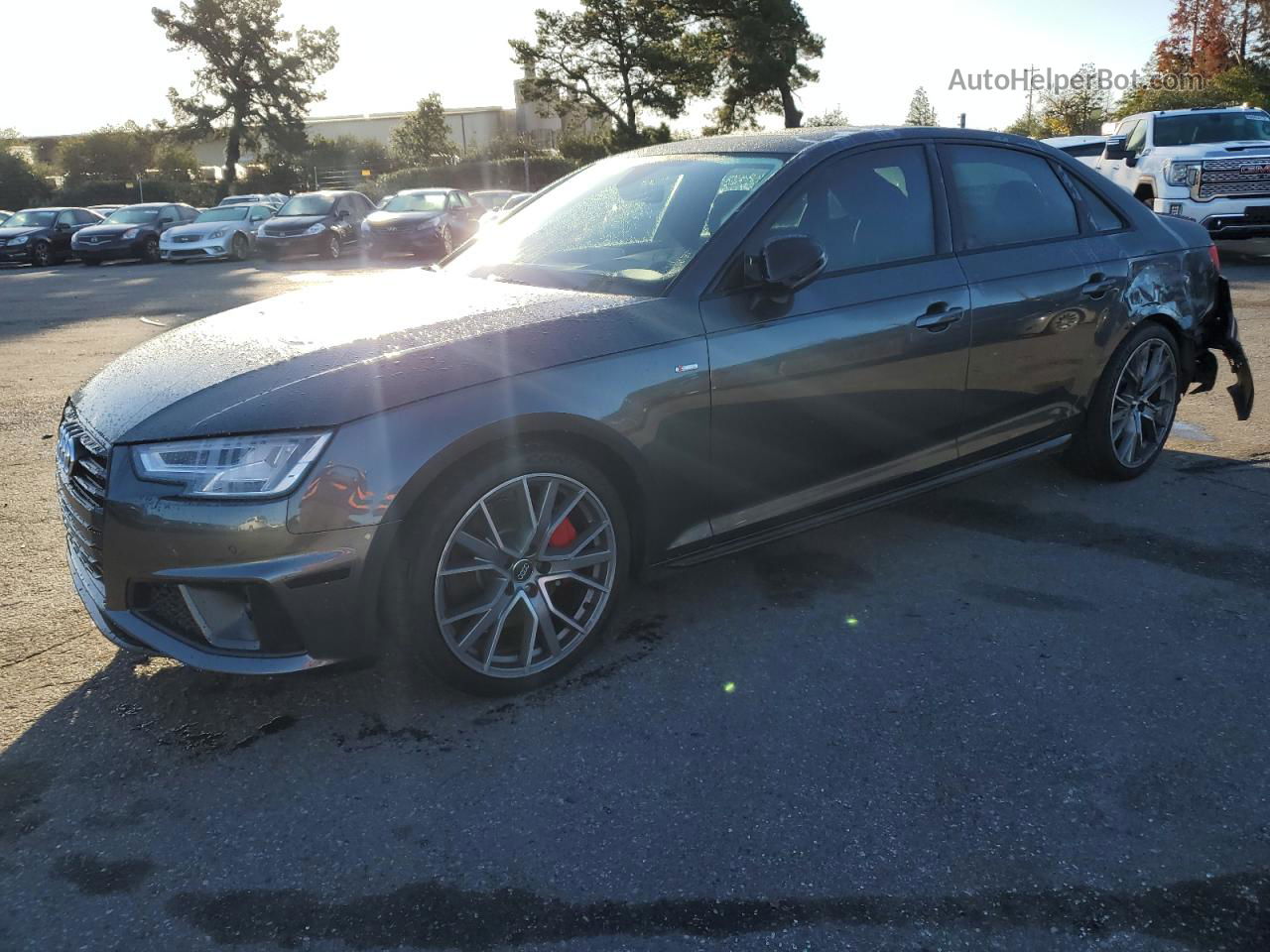 2019 Audi A4 Prestige Charcoal vin: WAUFNAF45KA032223