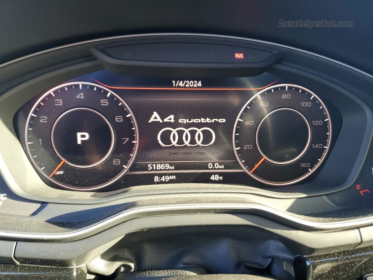 2019 Audi A4 Prestige Угольный vin: WAUFNAF45KA032223