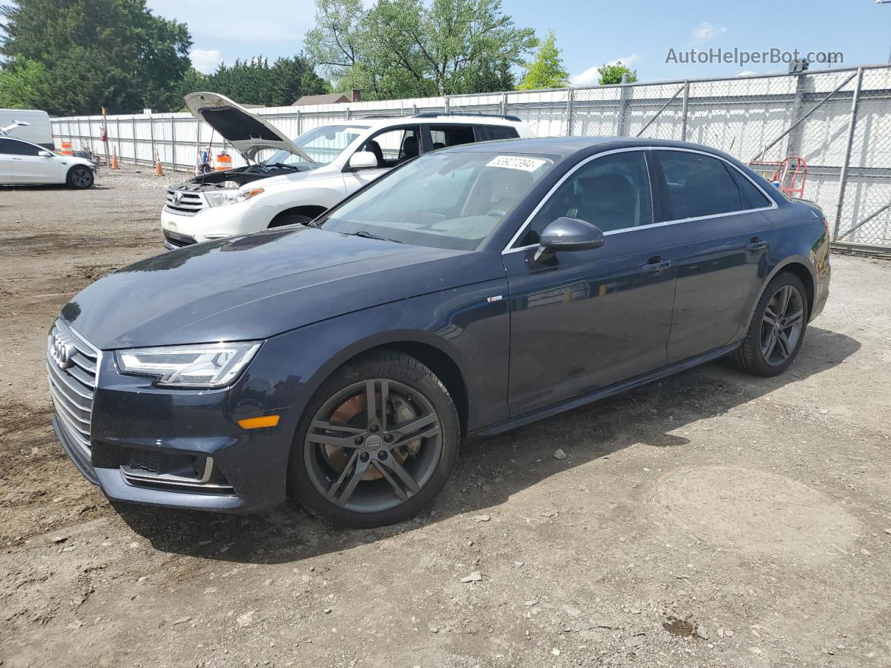 2018 Audi A4 Prestige Charcoal vin: WAUFNAF47JA060510