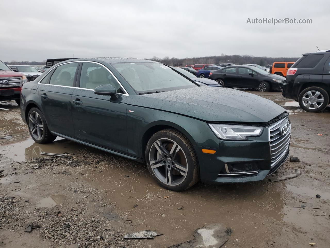 2017 Audi A4 Prestige Green vin: WAUFNAF49HN061208