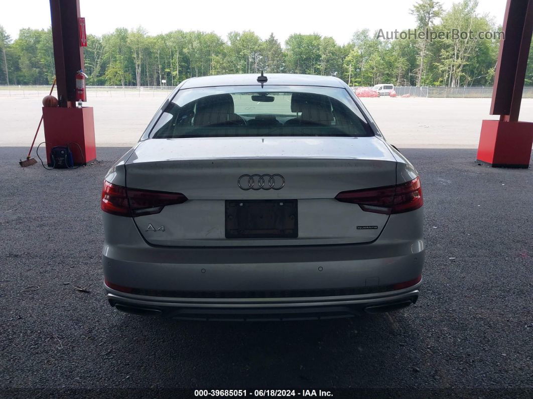 2019 Audi A4 45 Premium Silver vin: WAUFNAF49KA023573