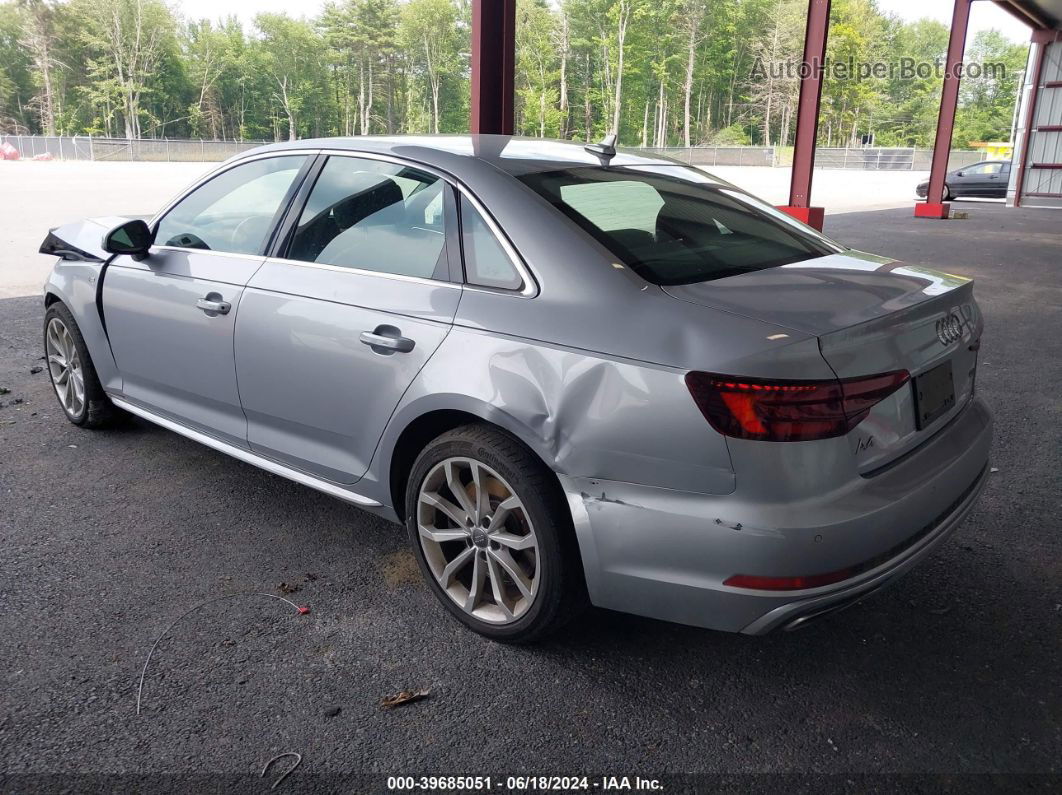 2019 Audi A4 45 Premium Silver vin: WAUFNAF49KA023573